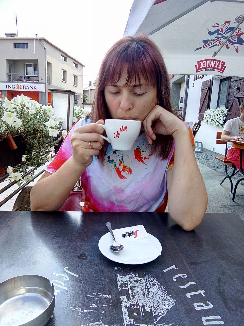 Наталья Прядка с кофе и поиском заказчиков